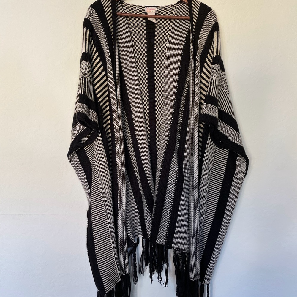 Free People knit poncho